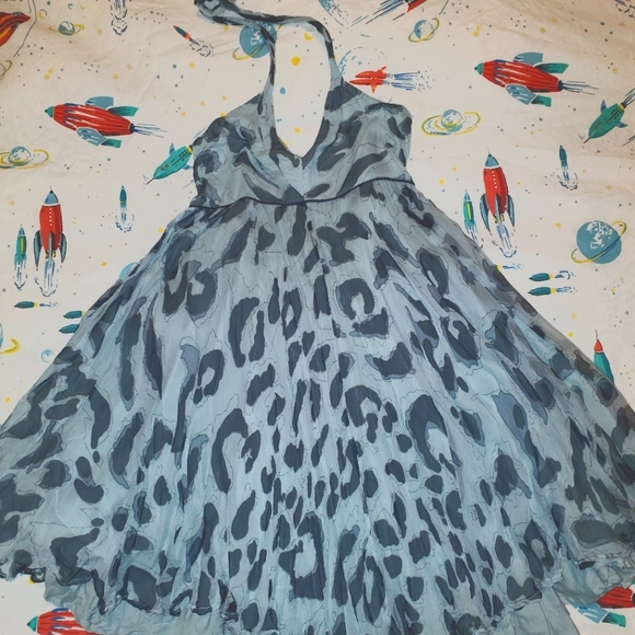 Kate Moss for Topshop Leopard Halter Dress - Picture 2 of 6